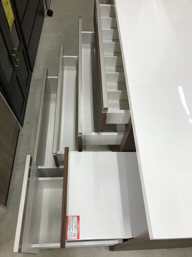 レンジボード ニトリ 茶 木目調 W(幅)120.0×D(奥行き)50.5×H(高さ)96.0cm ※クリーニング済み