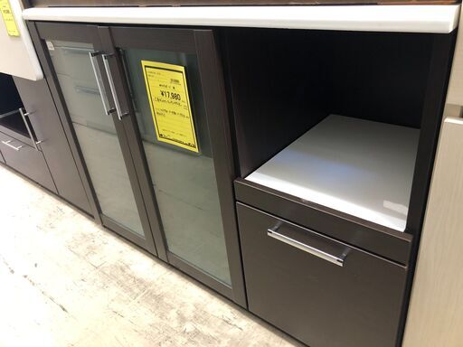 三幸ジャパン キッチンカウンター、キッチンボード、幅120cm Used/キレイ 三幸ジャパン キッチンカウンター、キッチンボード、幅120cm Used