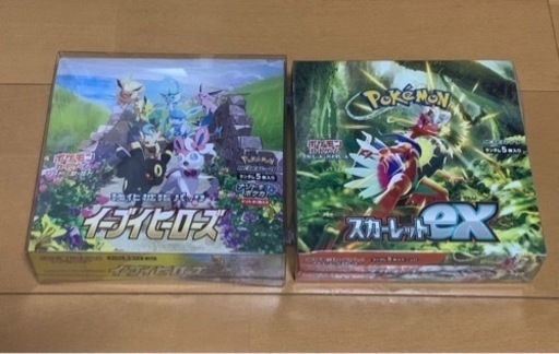 シュリンク付き イーブイヒーローズ BOX シュリンク付き スカーレットex BOX ポケモンカード