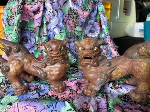 未使用シーサー2体