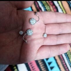 ≒▼m→→→j31-2--  2ＷａｙダブルクリスタルピアスC＊Bの画像