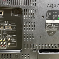 シャープ 液晶テレビ LC-26D10  本体正常（リモコンは故障？）　差し上げますの画像