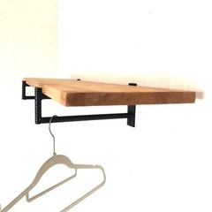 壁掛けシェルフ　
飾り棚　 異形丸鋼棚　　 壁掛け棚 　　 の画像