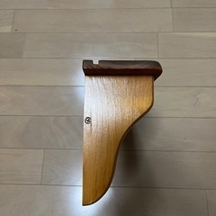 【USED美品】アンティーク調無垢ウォールシェルフ（ハート）の画像