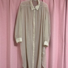 【24日まで】GU シースルーロングシャツ