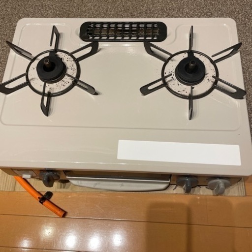 【プロパンガス用】値段交渉OK◎リンナイグリル付きガステーブル　型式(KG34NBER)