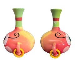 NO.1611 《お値下げ中!!》ハクション大魔王 あくびちゃん 壺 花瓶 陶器製 コレクション 高さ23cm の画像