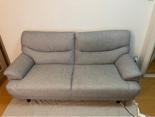 7/26 24時締切　3人掛けソファ　ニトリ　グレー