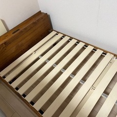 シングルすのこベットフレーム　天然木