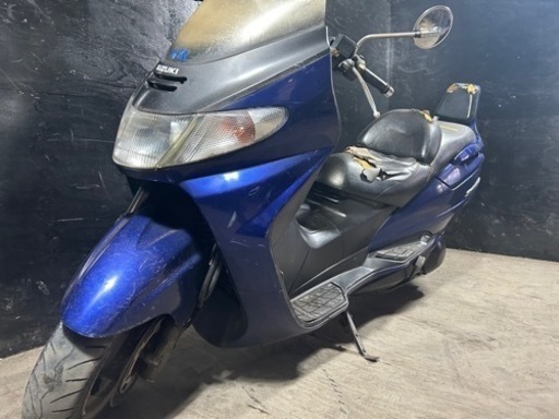 ★支払総額2.8万円★走行テスト済み！書類完備！ スズキ スカイウェイブ250 CJ41A バックレスト！激安ビッグ！高速乗れる！ちょっとした足に♪