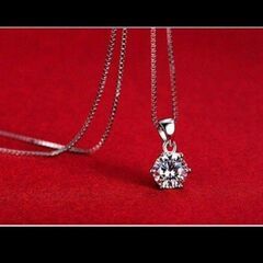 ≒▼m→→→j31-2-- 1.5ｃｔブリリアント立て爪ペンダントC＊Bの画像