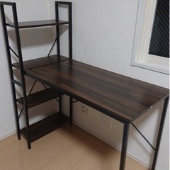 木目デスク  チェア無し