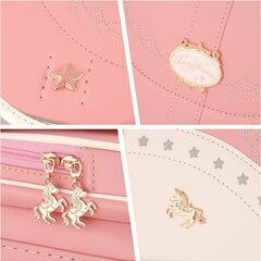【新品】大人気 女の子ランドセル ユニコーンモデル 大容量 軽量 6年保証 全国送料無料 スクールバック 小学生通学カバン ピンクｘホワイト②の画像