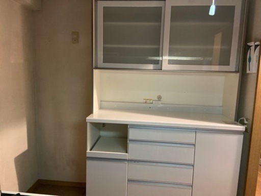 【4/20まで出品お値下げ】食器棚　キッチンカウンター　キッチンボード キッチン通路をキレイにする！下オープンダイニングシリーズ キッチン