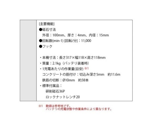 ディスクグラインダー(マキタ)