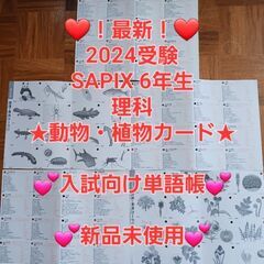 【★最新★2024受験】【新品未使用】Sapix6年 理科 動物...