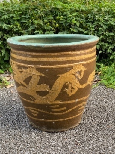 ◎お値下げしました‼️ ピータン 甕 壺 メダカ 陶器 植物鉢 金魚鉢