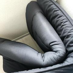 募集締切  中古 ダブル敷布団 ブラック 黒 敷ふとん ダブルサイズの画像