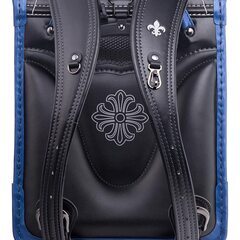 【新品】最新 男の子ランドセル クロスモデル 大容量 軽量 6年保証 特典付 スクールバック 小学生通学カバン ブラック×迷彩ブルーの画像