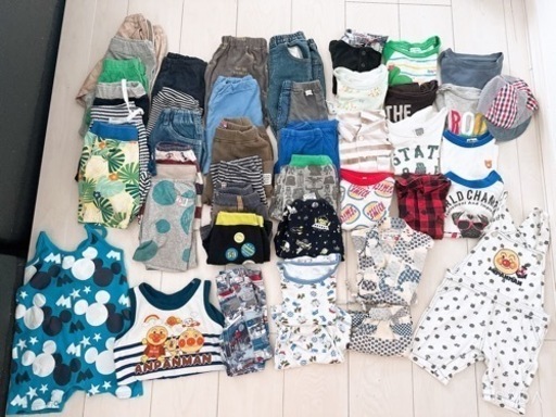 80センチ夏服！Tシャツ、半ズボン、パジャマ、甚平夏物まとめ売り！