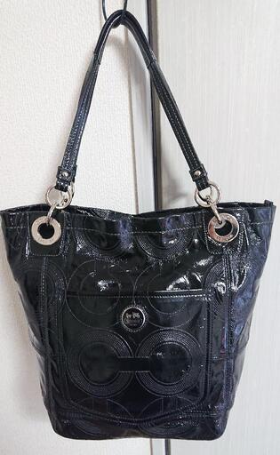 COACH  バケツ型ショルダーバッグ ブラック 収納たっぷり