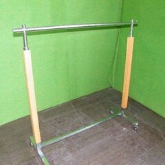 W120cmタイプ 重厚なハンガーラック １台 クローム■シング...