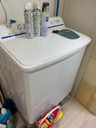 2022年式日立　二槽式洗濯機　配達可能