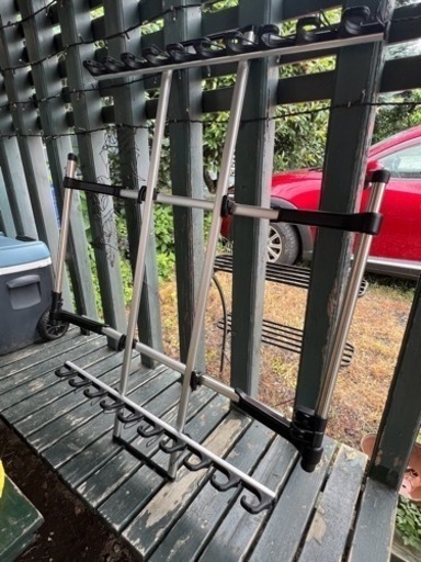 【中古】釣人必見　ロッドホルダー　カーメイト　IF15　inno 車載ロッドホルダー　10本タイプ