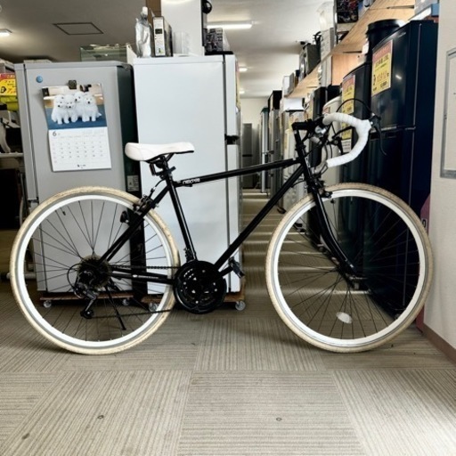 【お買い得‼️】ネクスタイル ロードバイク 700c(27インチ) シマノ製21段変速 自転車 ブラック×ホワイト♪