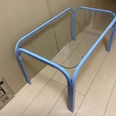 家具 ガラステーブル パソコンデスク