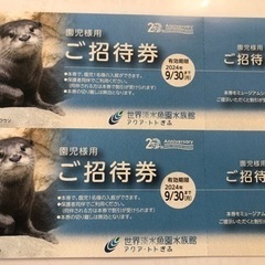 アクアトト岐阜　園児無料券2枚