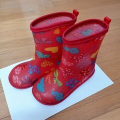 女の子　レインシューズ　19.0cm