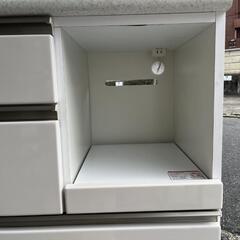 【引取先決まりました！】 美品!! ニトリ キッチンカウンター レンジ台 レンジボード  食器棚 キッチン収納 キッチンキャビネットの画像
