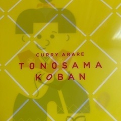 クリアファイル　カレーあられ 殿様小判 ノベルティ　非売品　15.5×22センチの画像
