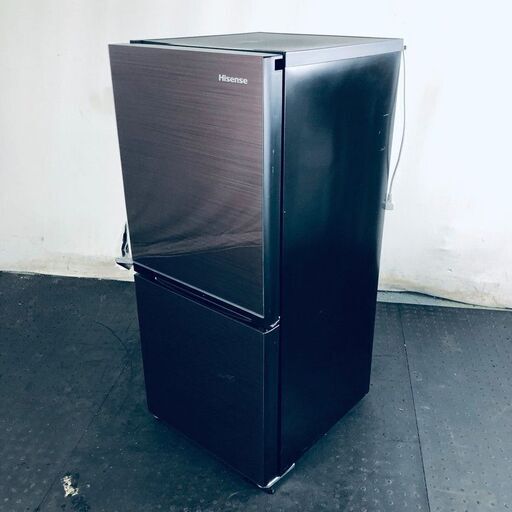 ID:rg219195 ハイセンス Hisense 冷蔵庫 一人暮らし 中古 2020年製 2ドア 134L ブラウン ファン式 右開き HR-G13B-BR  【リユース品：状態B】【送料無料】【設置費用無料】