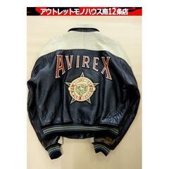 90s AVIREX NEWYORK VARSITY JACKE...