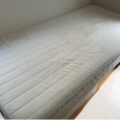 無印良品シングルベッド マットレス 脚付の画像