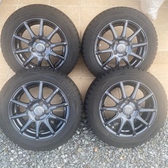 VATRRA スタッドレスタイヤ＆ブラックホイールセット 165/65R14