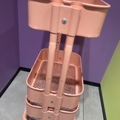 【取り引き中】IKEAワゴン ピンク 4台　お譲りしますの画像