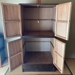 昭和レトロたんす収納の画像