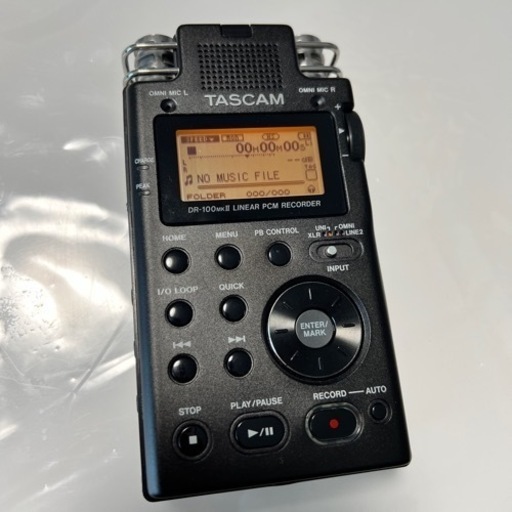 TASCAM リニアPCMレコーダー 24bit/96kHz対応 DR-100MKII