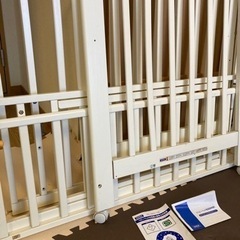 KATOJI(カトージ) ベビーベッド 白・ホワイトの画像