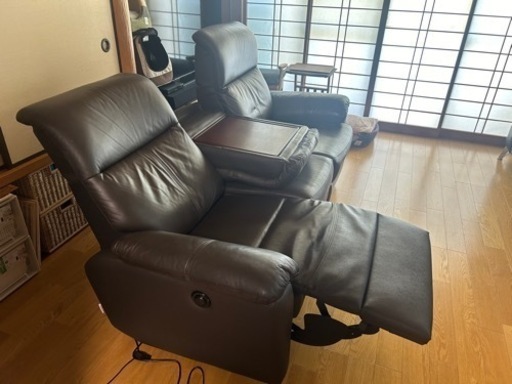 電動ソファー 3人がけ