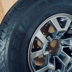 ジムニーシエラJB74純正ダンロップ アルミホイール付きタイヤ4本+鉄チンホイール付きスペアタイヤ1本　5本セット195/80R15 の画像