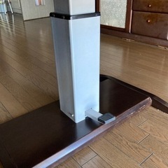 【取引終了】昇降式 ダイニングテーブル （ダークブラウン）の画像