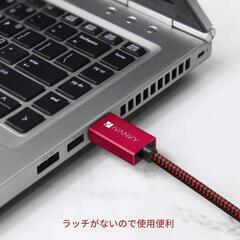 【新品】iVANKY DisplayPortケーブル 2m レッドの画像