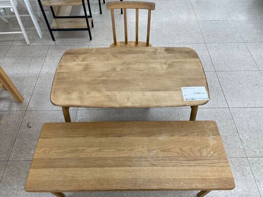 ★ジモティ割あり★ 関家具 ダイニングセット ナチュラル H55×D55×W100 クリーニング済み TJ7529