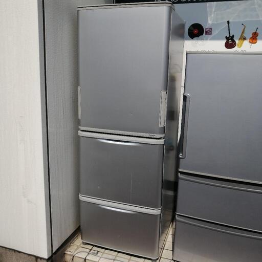 【350L 両開き SHARP 2019年製】ノンフロン冷蔵庫 SJ-W351E-S