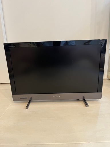 SONY BRAVIA テレビ22インチ　リモコン付