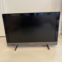 SONY BRAVIA テレビ22インチ　リモコン付